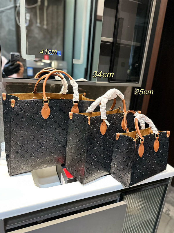 On The Go Black Totes
