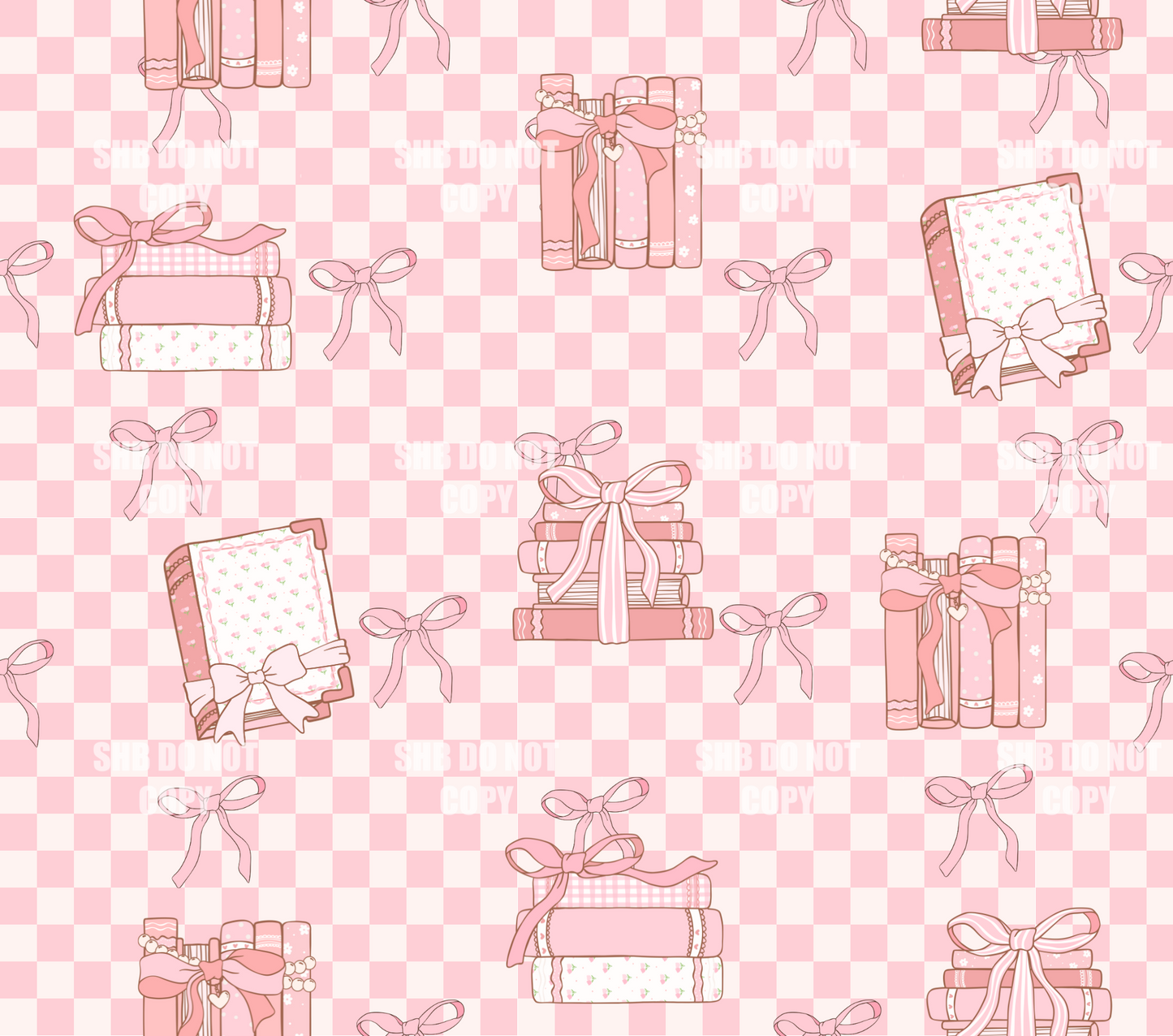 **DIGITAL DOWNLOAD** Pink Books Seamless