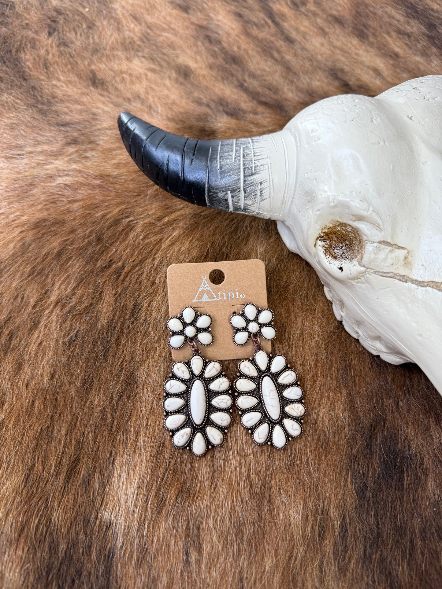 Coppertone Concho Earrings