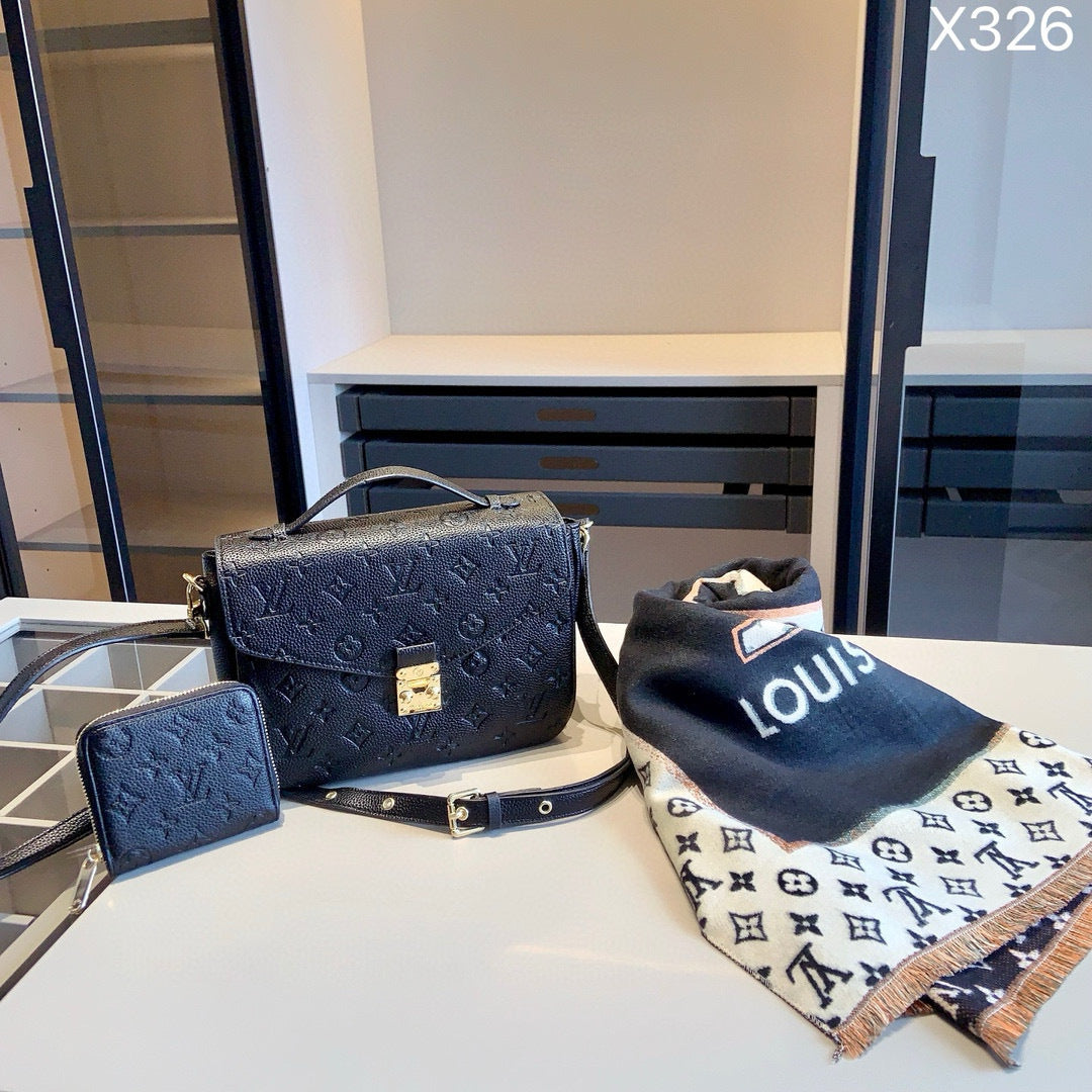 Black Crossbody Set