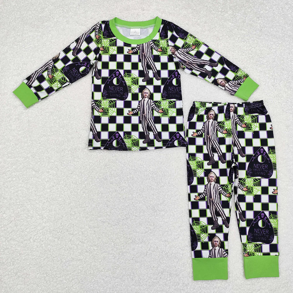Green Checkered Halloween Set