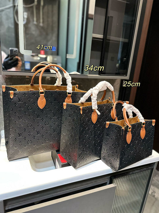 On The Go Black Totes