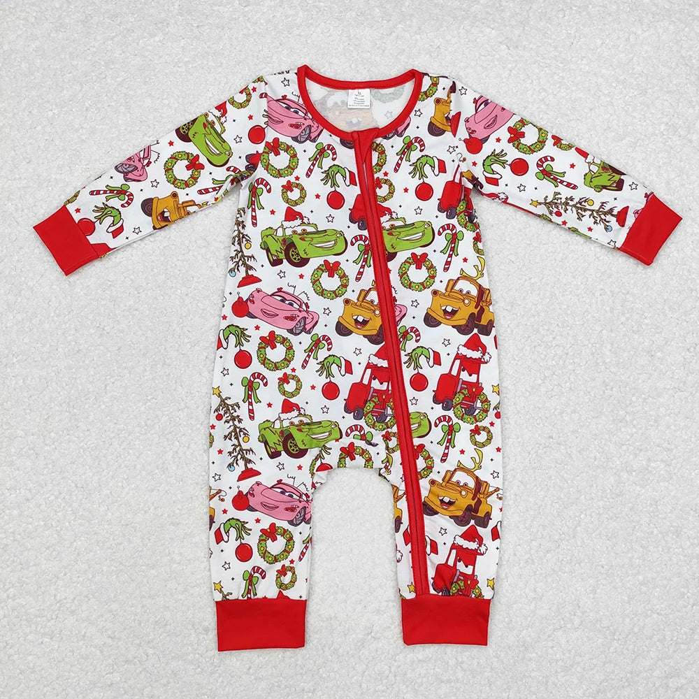 Christmas Cars Footie **PRE ORDER**
