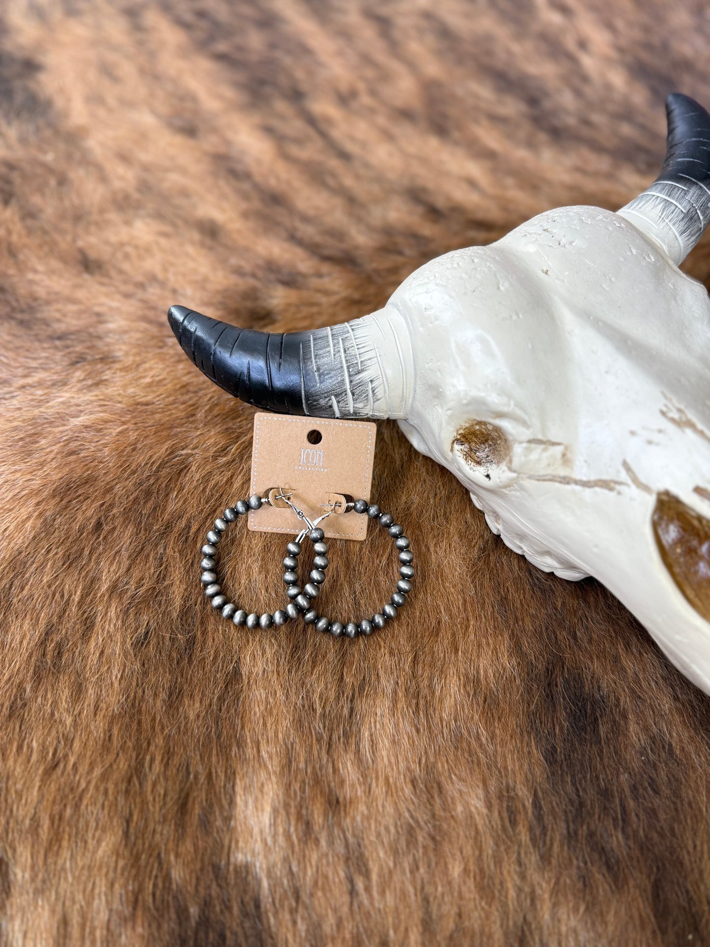 Faux Navajo Pearl Earrings