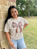 Football Bow Tee
