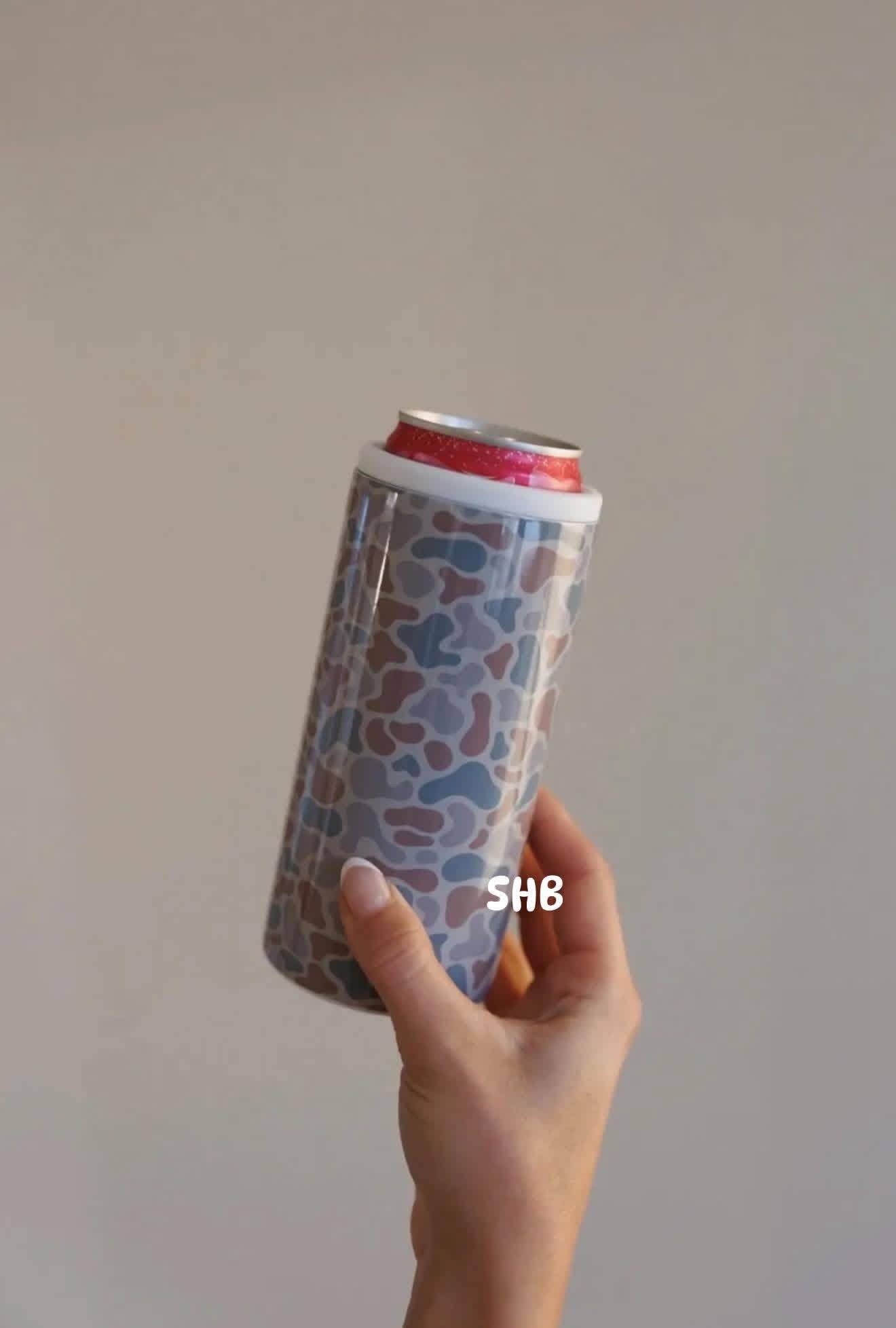 Camo Slim Can Koozie