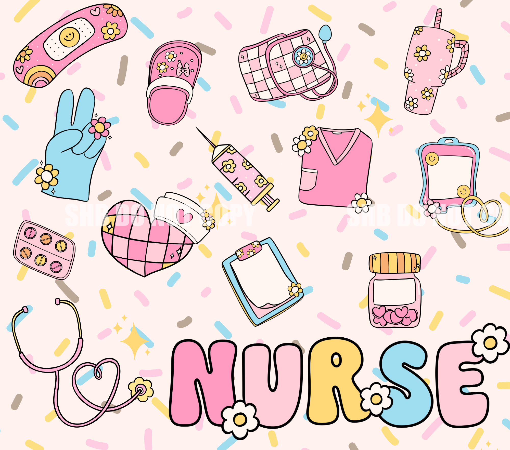 **DIGITAL DOWNLOAD** Confetti Nurse