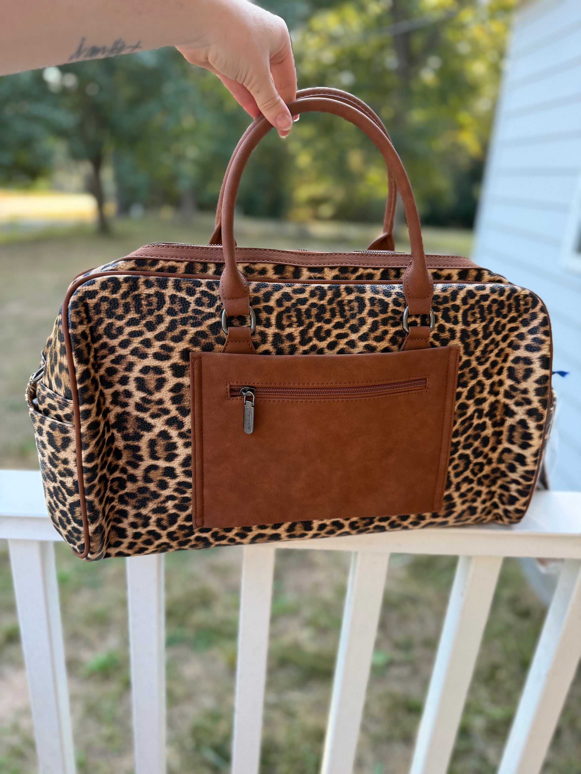 Leopard Duffle