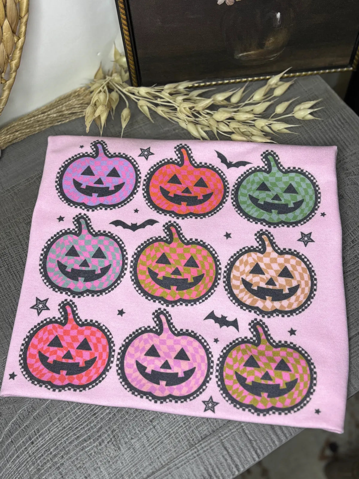 Checkered Pumpkins Tee
