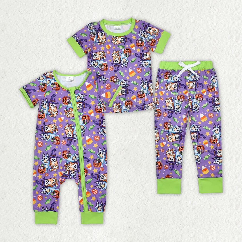 Halloween Candy Blue Dog PJ