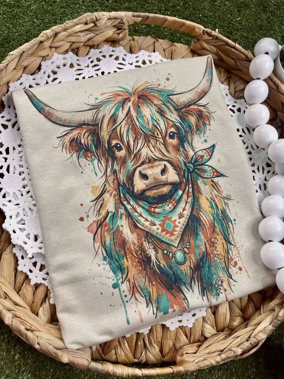 Turquoise Highland Tee