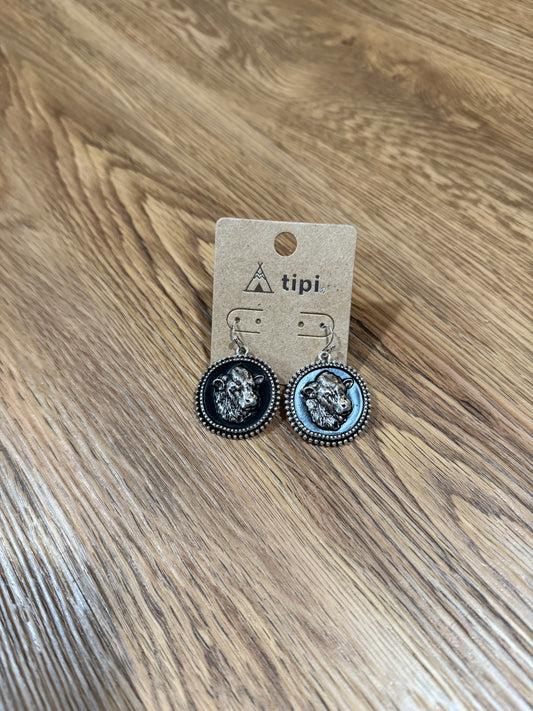 Cow head Dangle Earrings