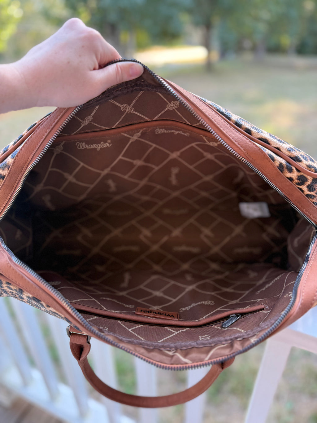 Leopard Duffle