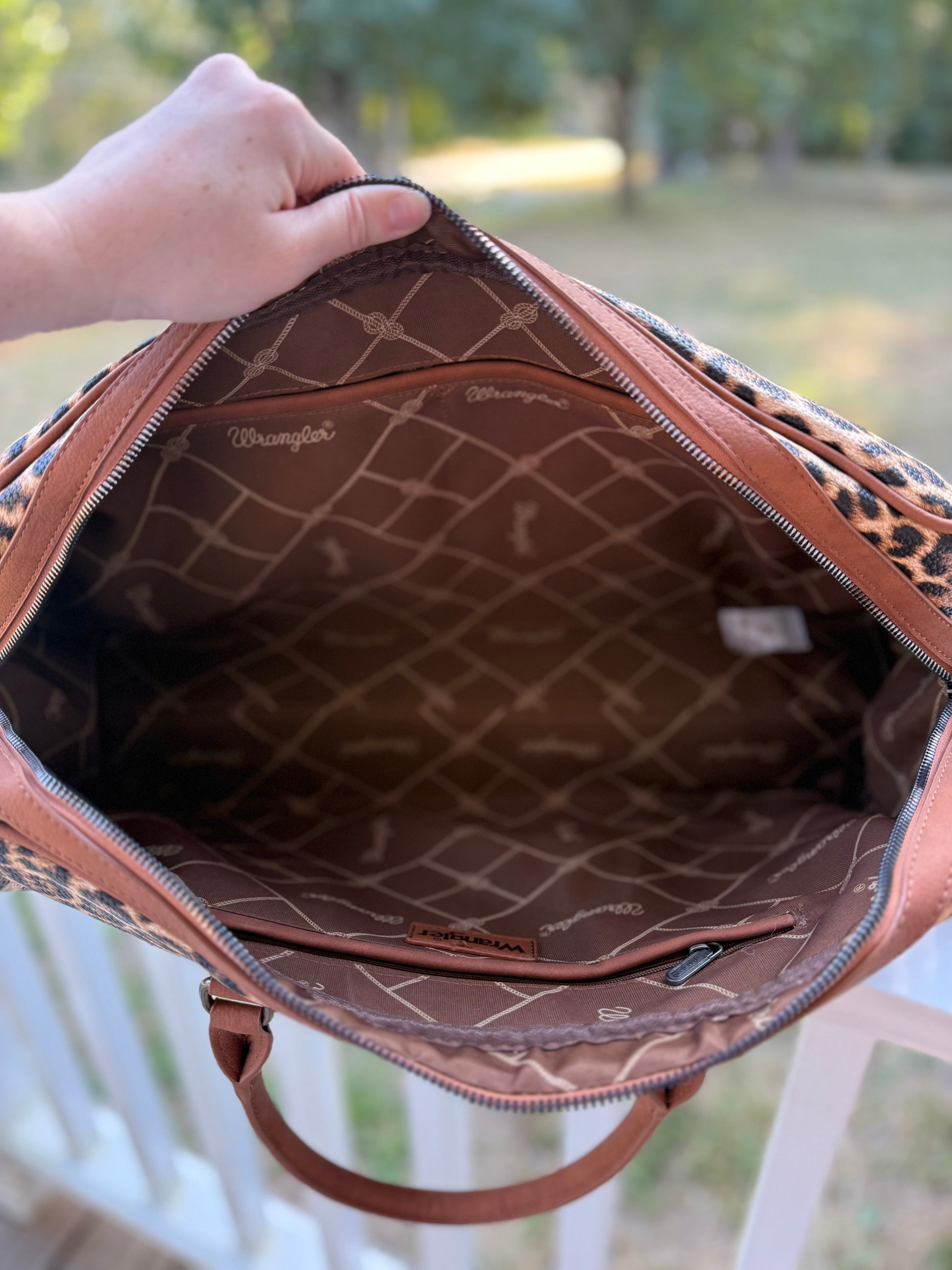 Leopard Duffle