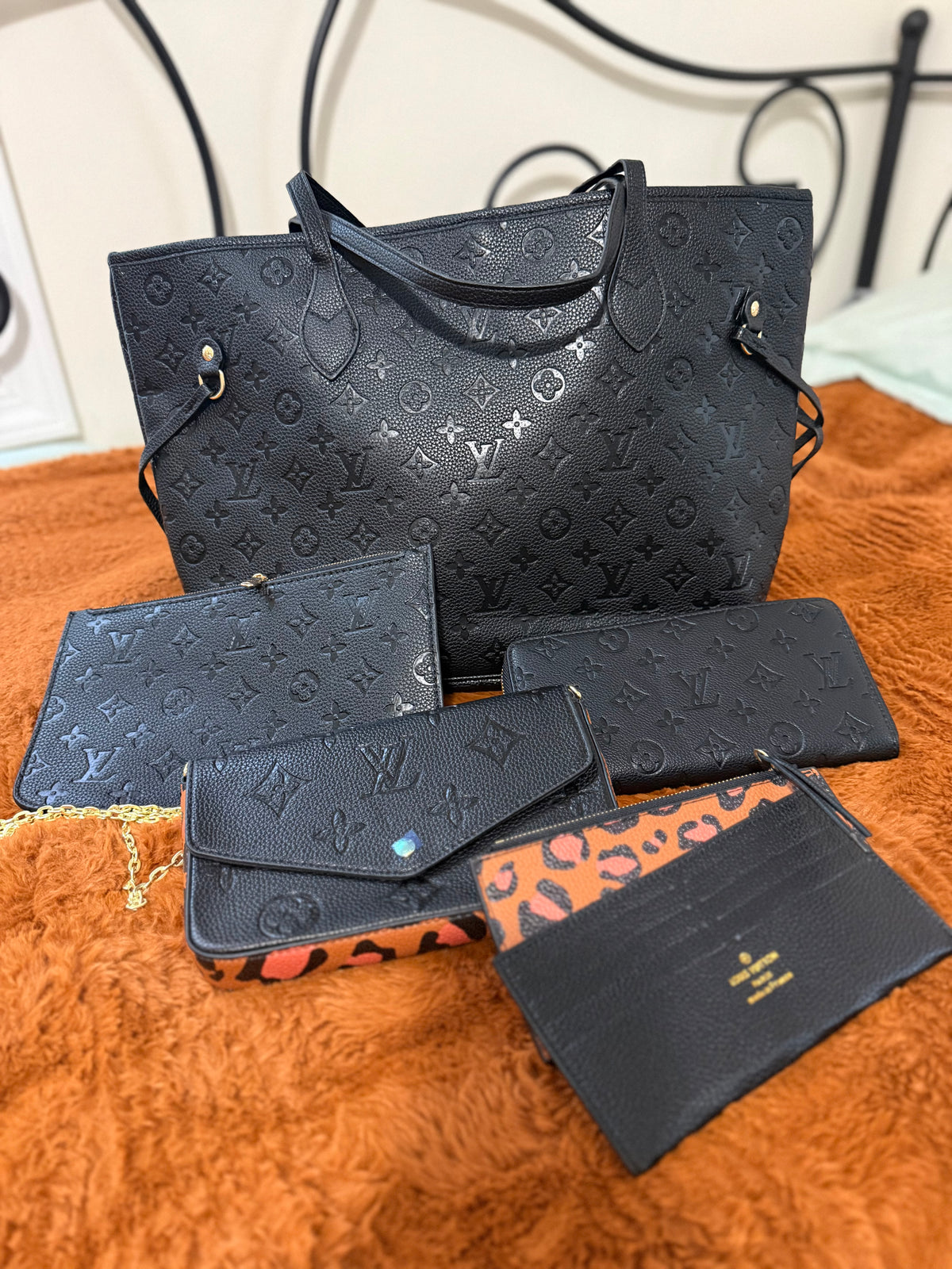 Black Leopard Neverfull Set