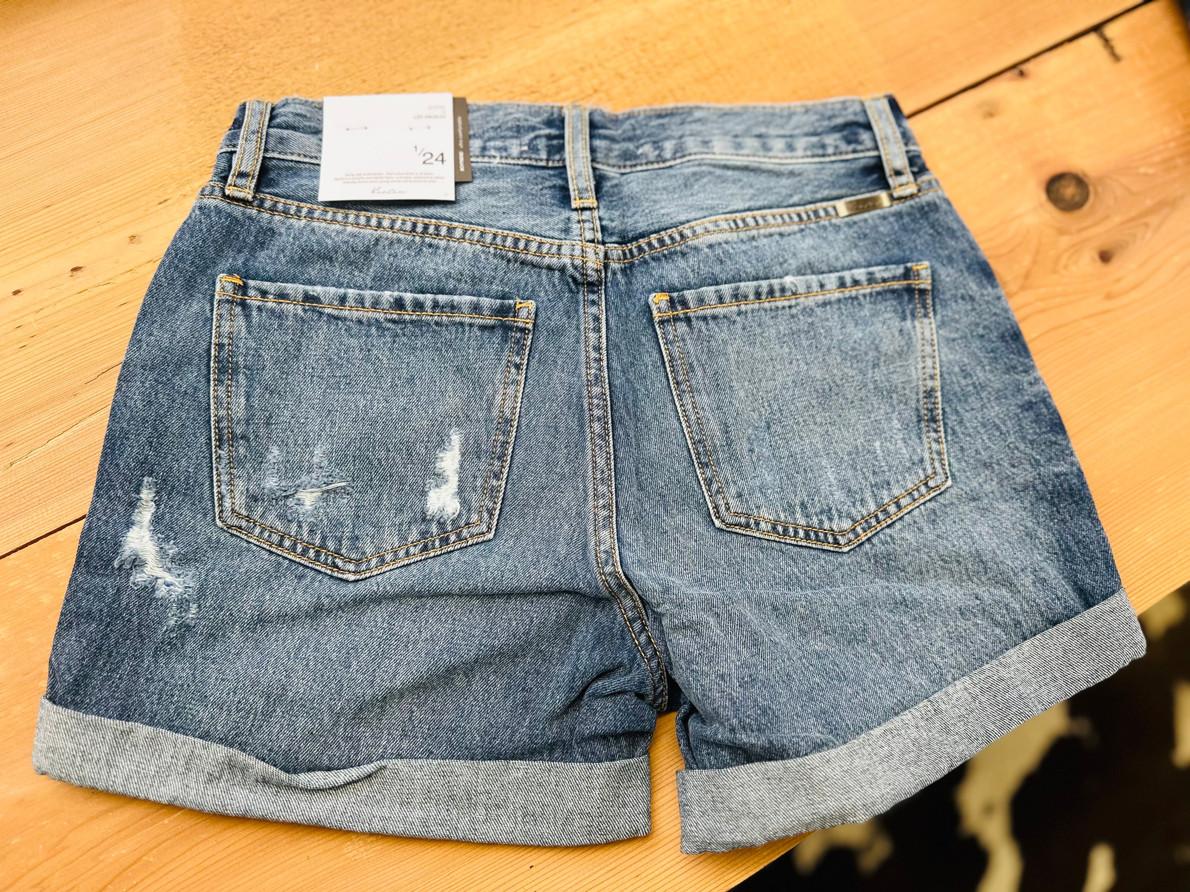Kancan High Rise Denim Shorts