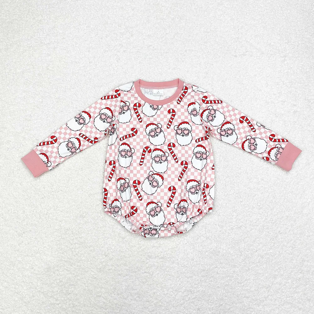 Santa Checkered Onesie **PRE ORDER**
