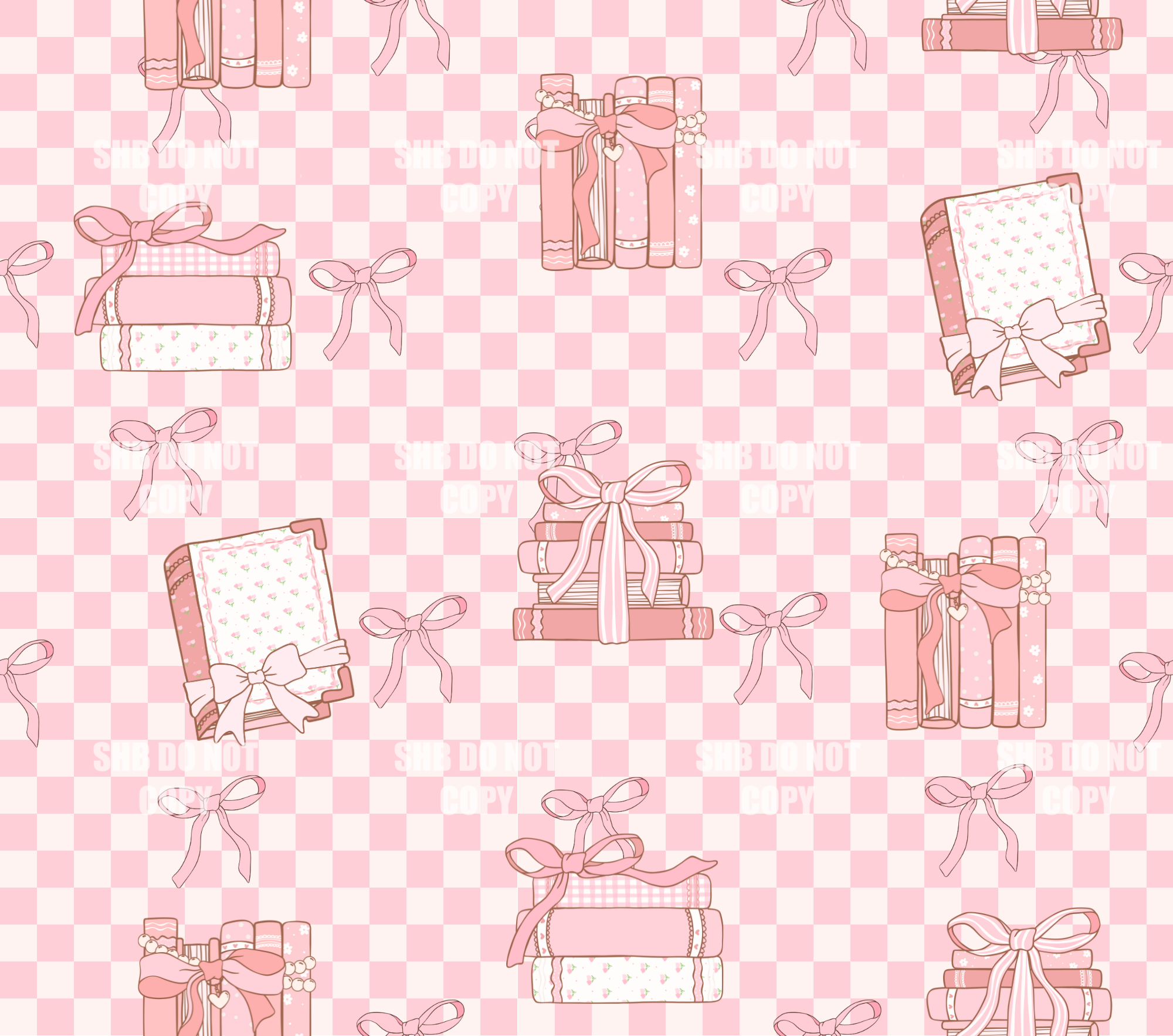 **DIGITAL DOWNLOAD** Pink Books Seamless