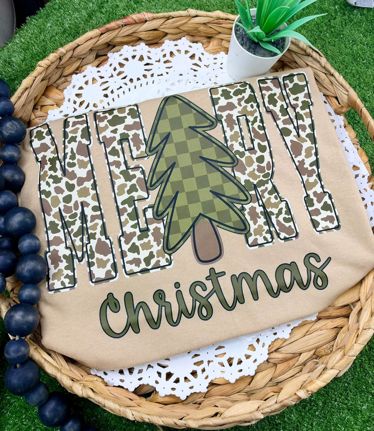 Camo Christmas Tee (DTF)