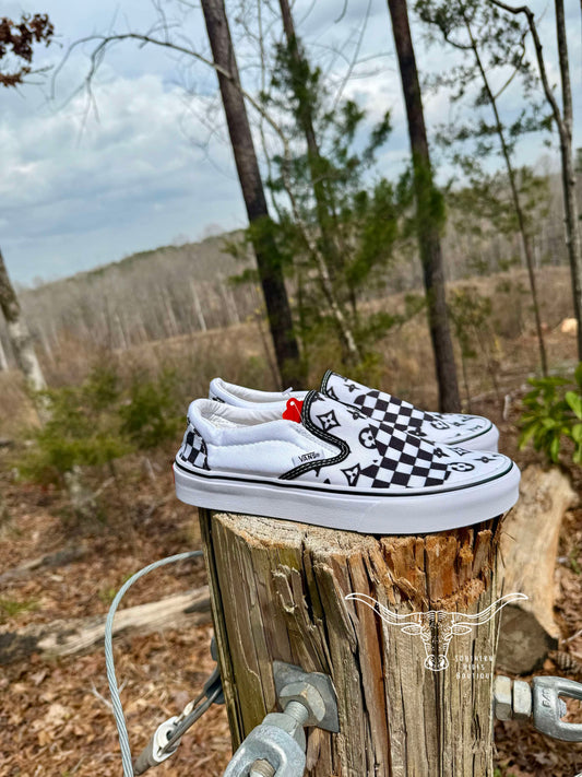 Checkered Slip Ons **PRE ORDER**