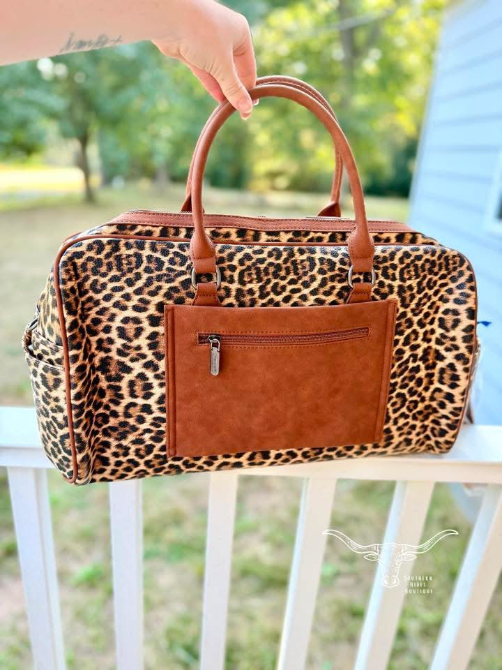 Leopard Duffle