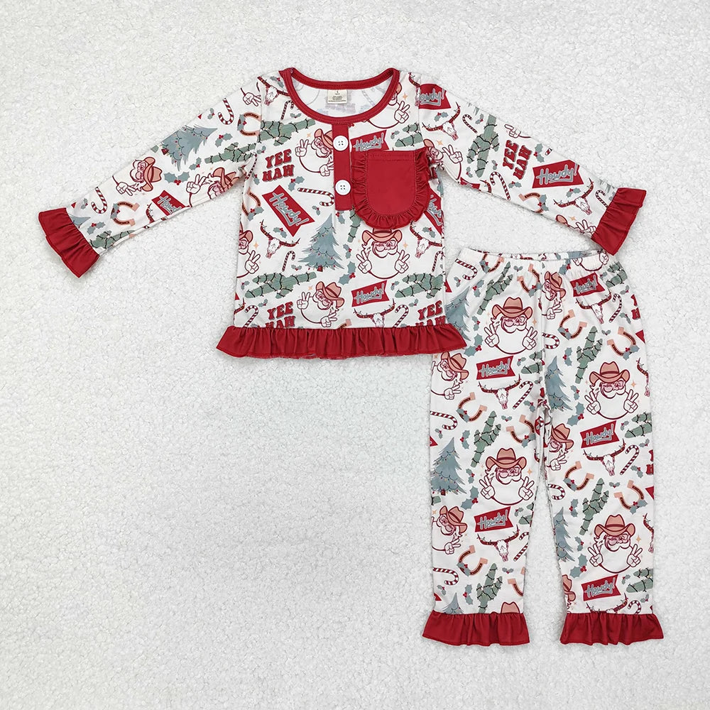 Howdy Santa Sibling PJs **PRE ORDER**