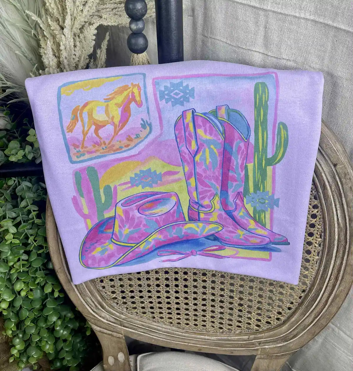 Neon Cowgirl Tee