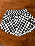 Checkered Athletic Shorts
