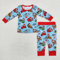 Winter Bamboo Cars PJs **PRE ORDER**