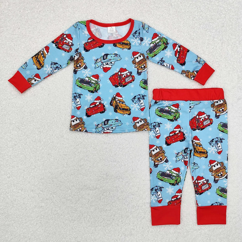 Winter Bamboo Cars PJs **PRE ORDER**