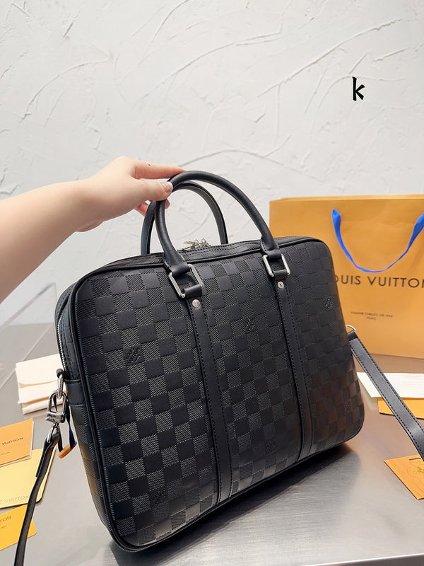 Checkered Laptop Messenger Bag **PRE ORDER**