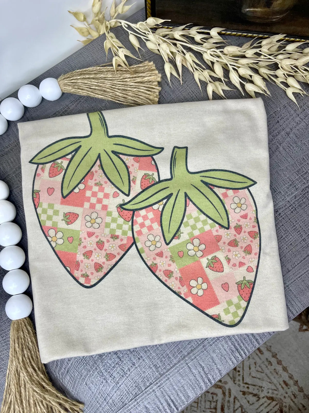 Patchwork Strawberry Tee