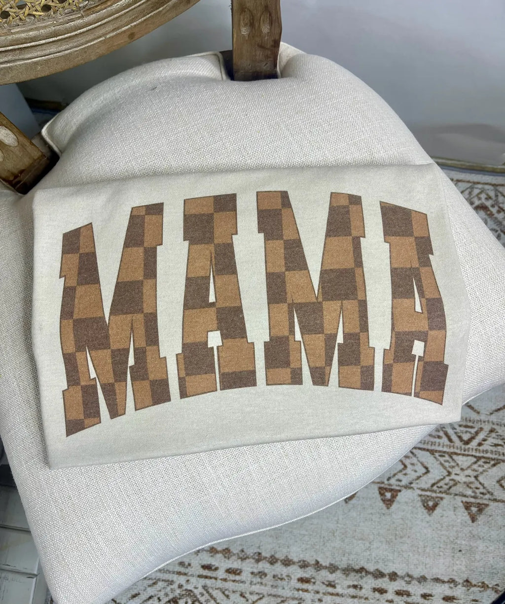 Checkered Mama Tee (3 Colors)