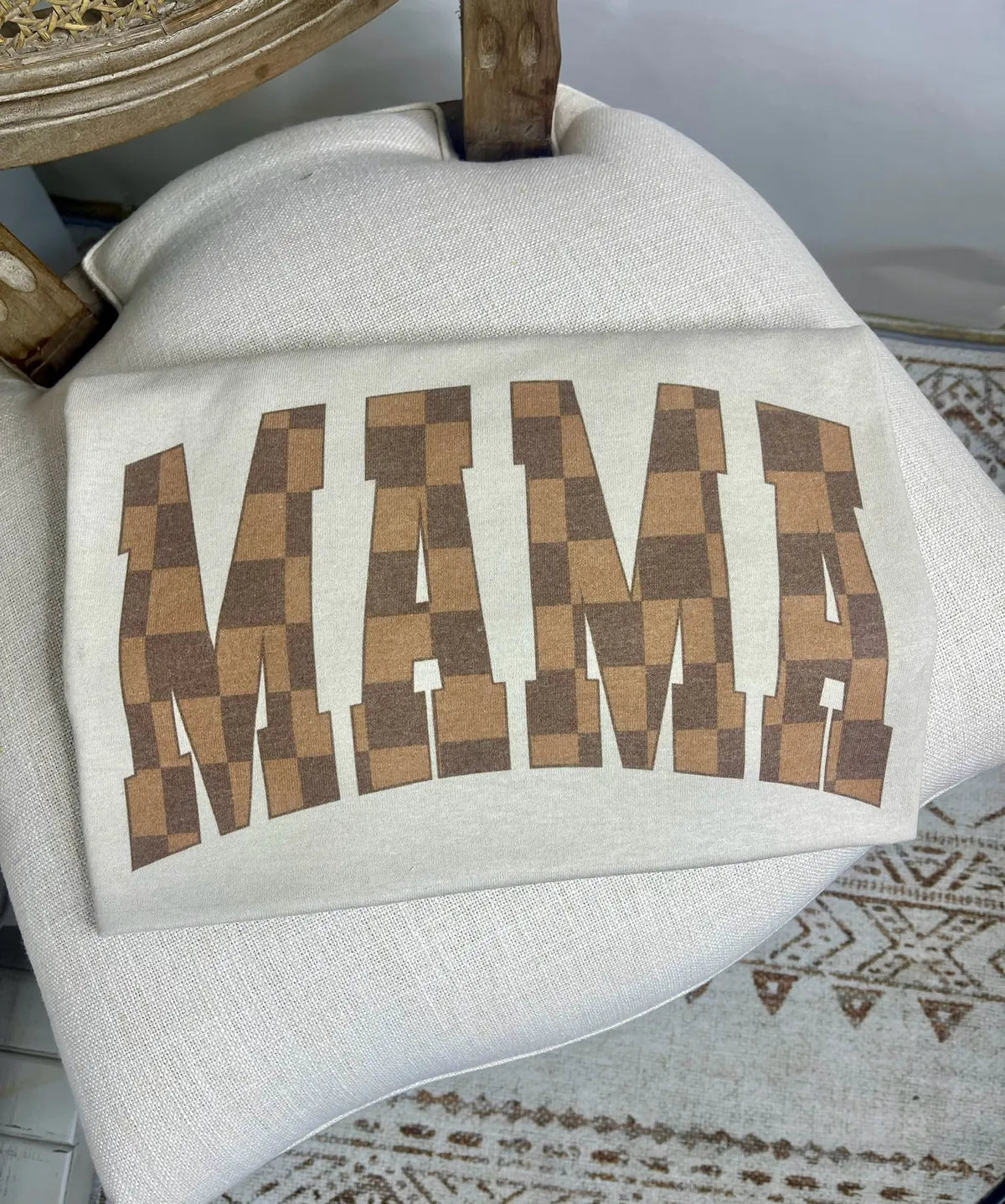 Checkered Mama Tee (3 Colors)