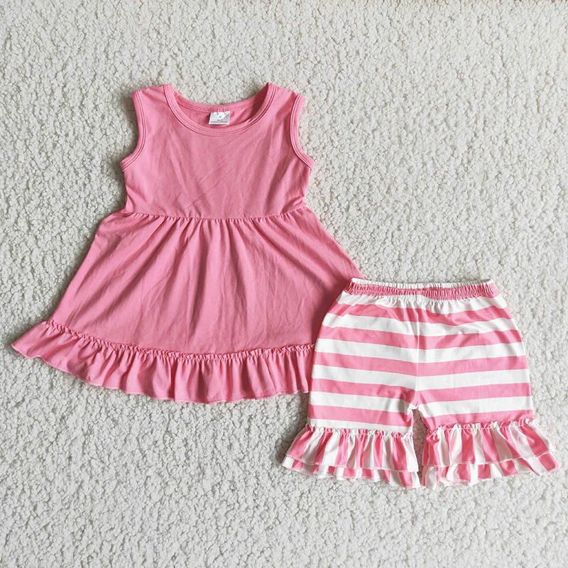 Pink Shorts Set **PRE ORDER**