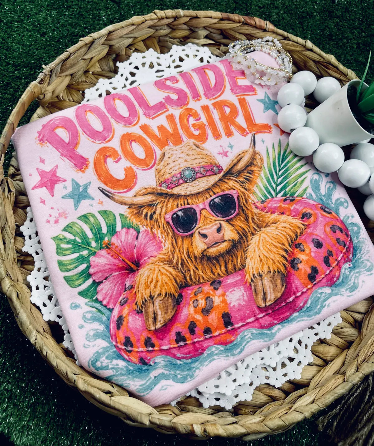 Poolside Cowgirl Tee (Gildan Tee)