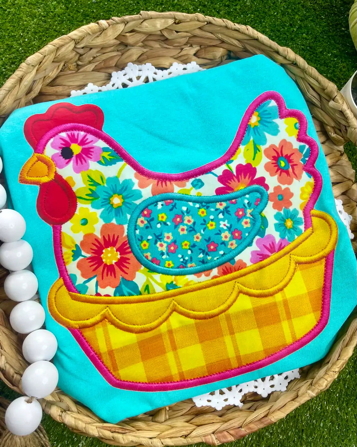 Floral Chicken Tee (DTF)