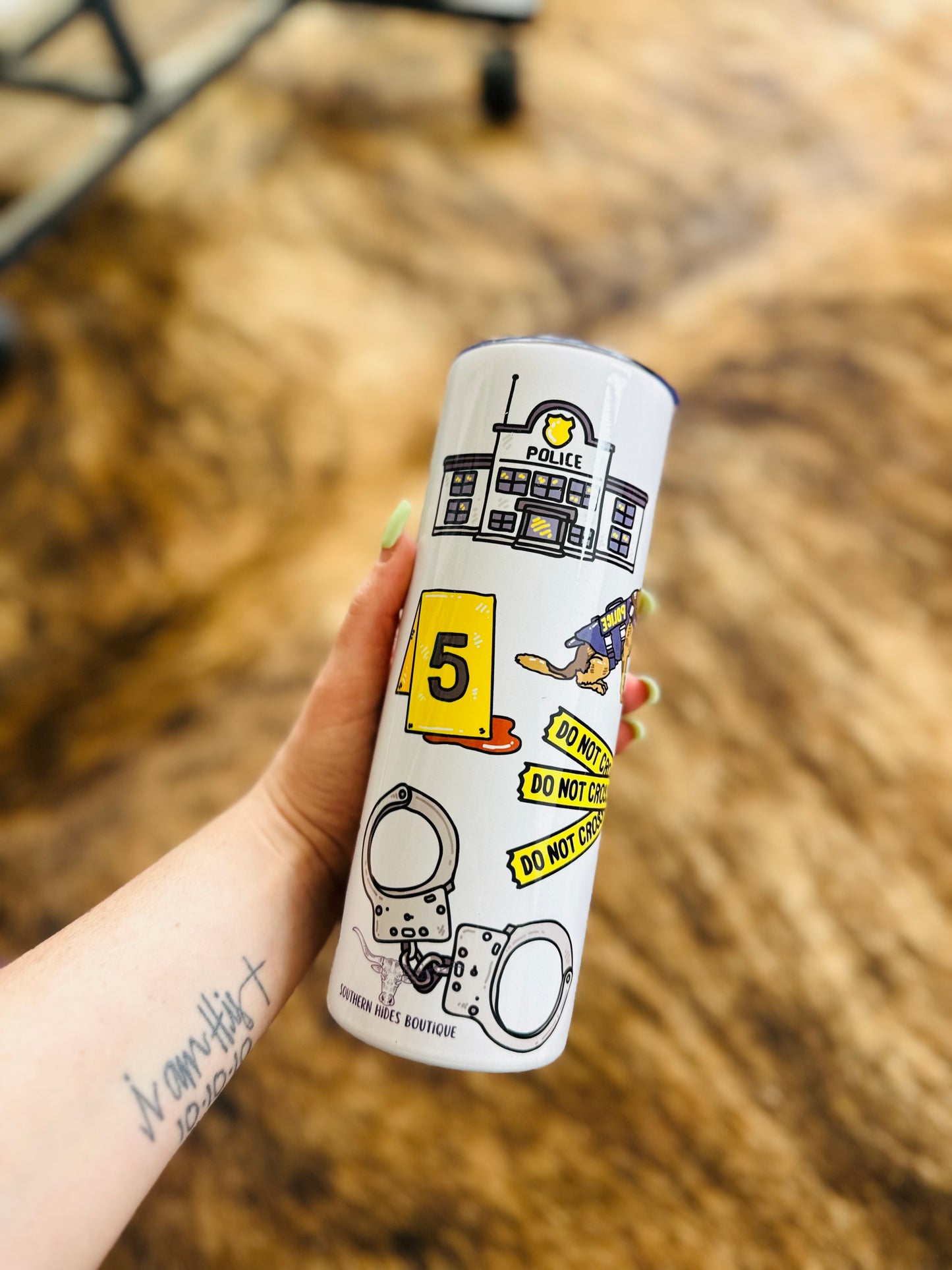 Back The Blue Police 20oz Tumbler