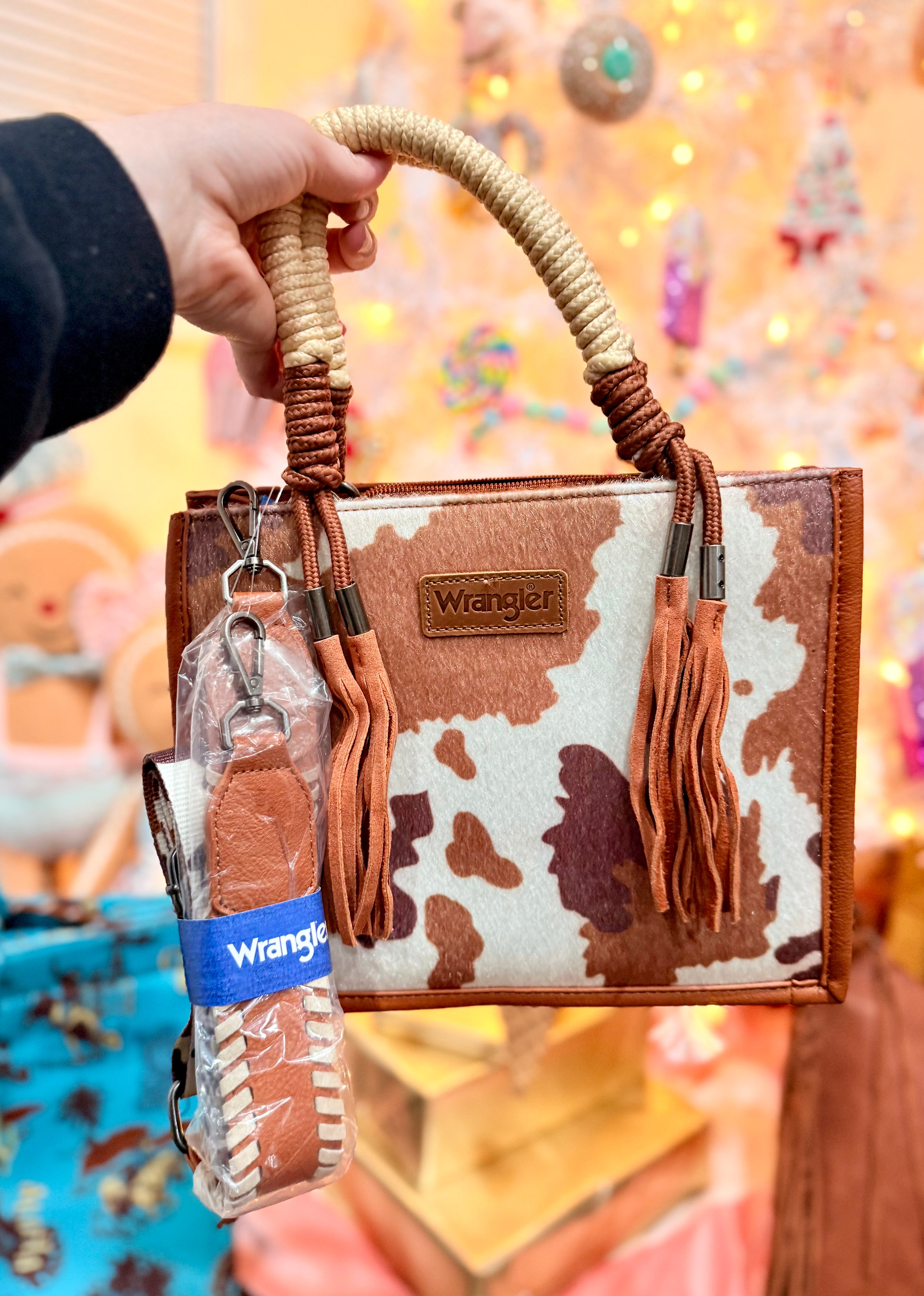 Cow Print Wrangler Crossbody