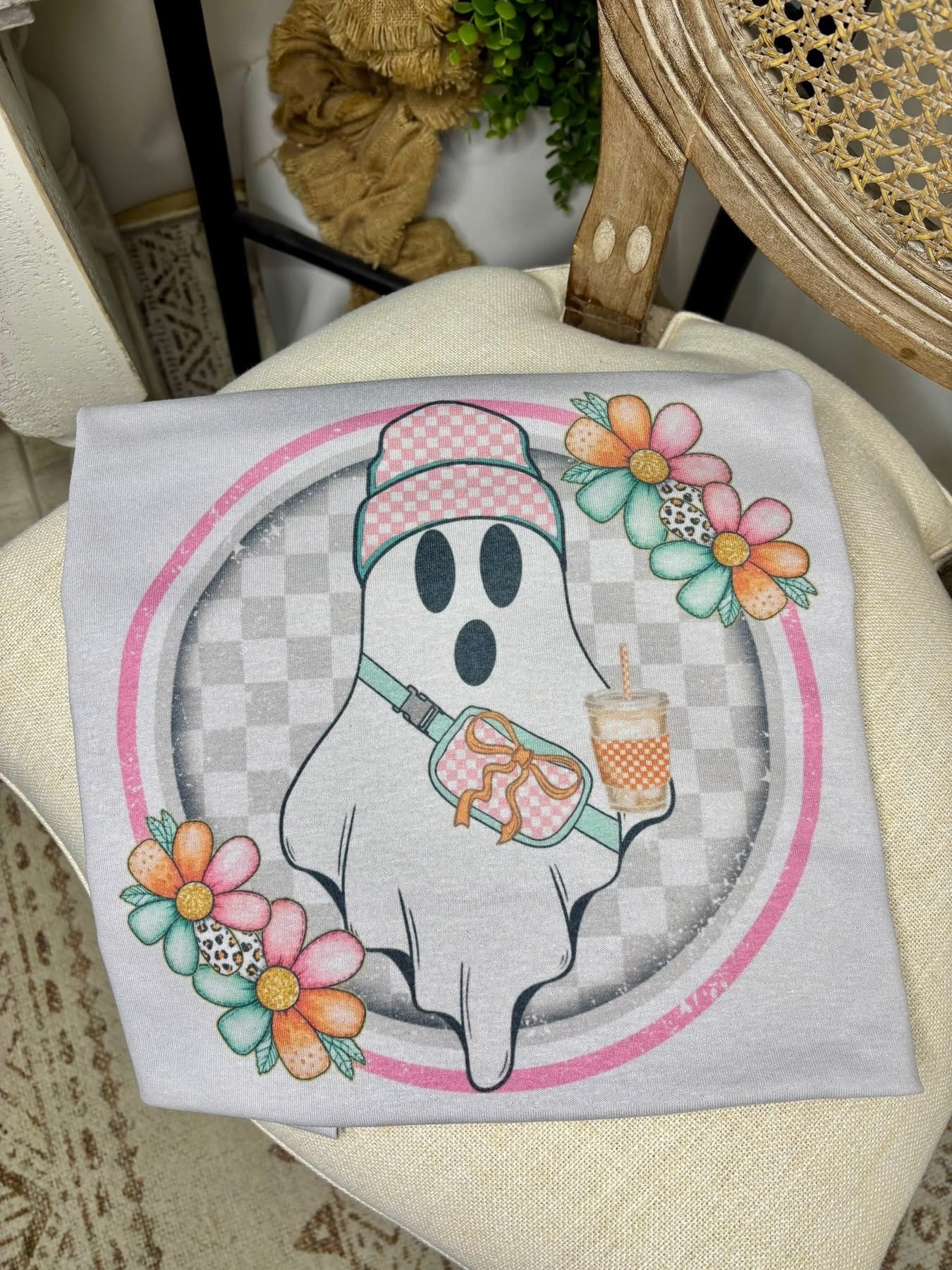 Checkered Ghost Tee