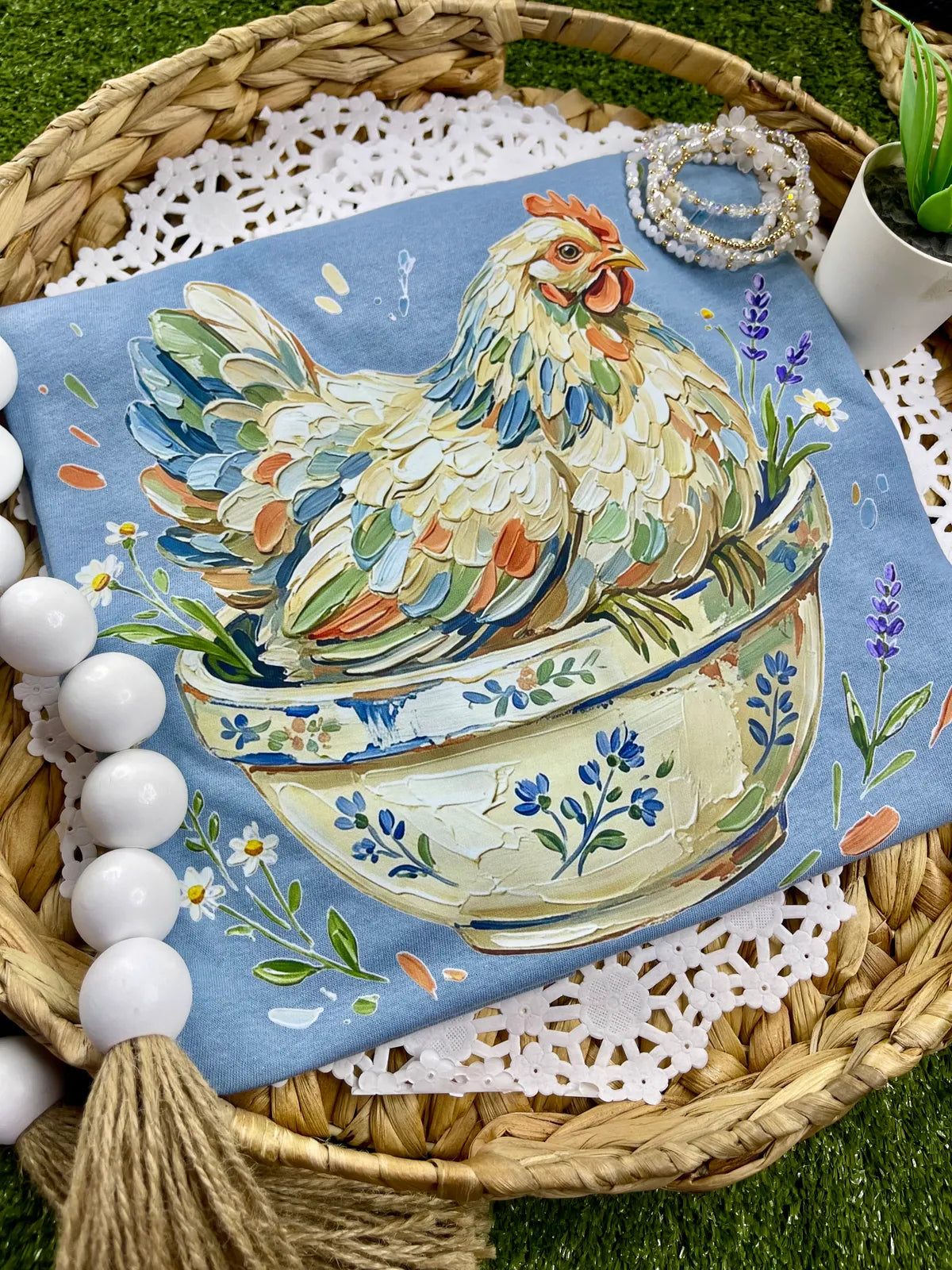 Painted Hen Tee (DTF)