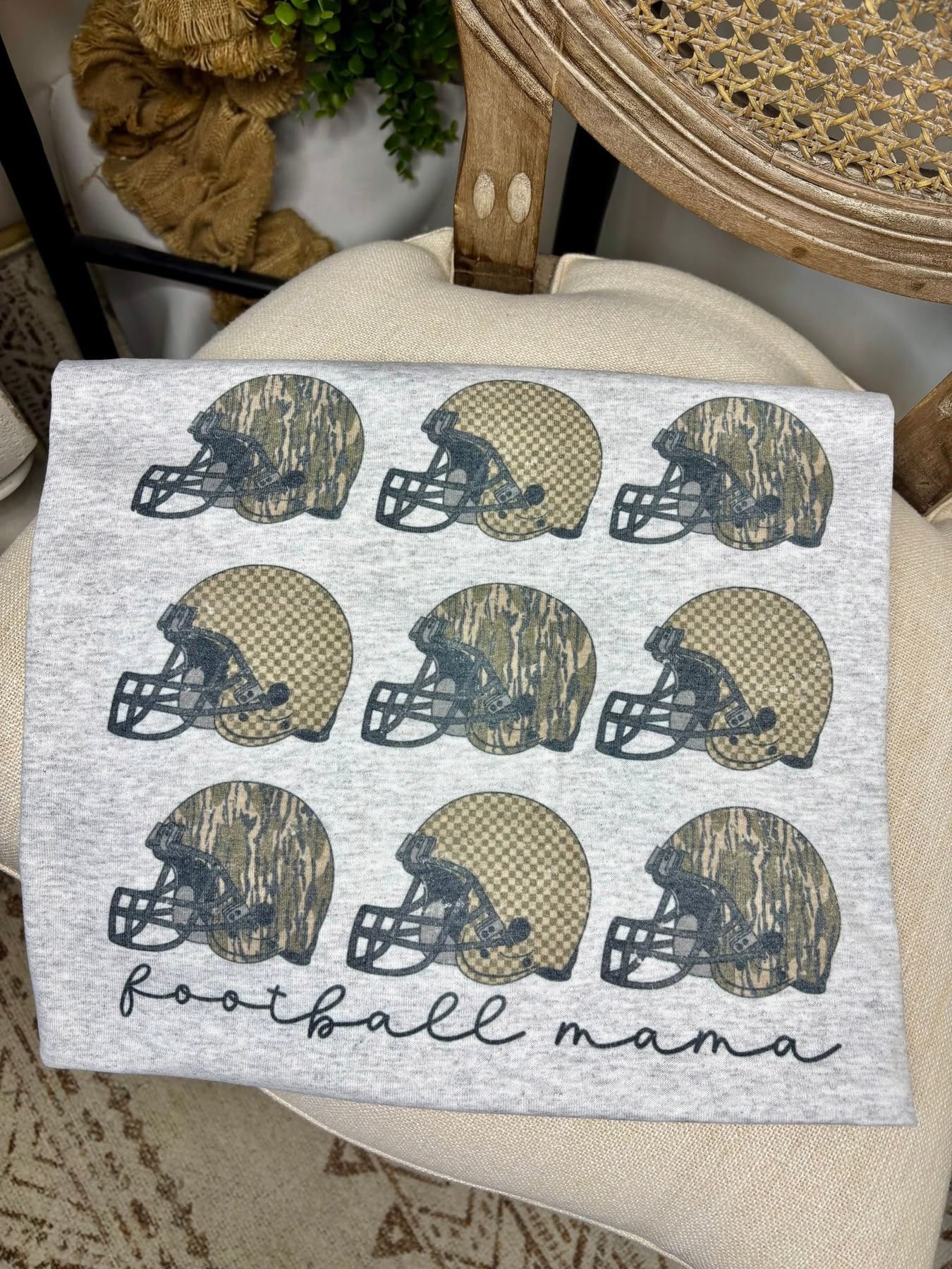 Camo Football Mama Tee