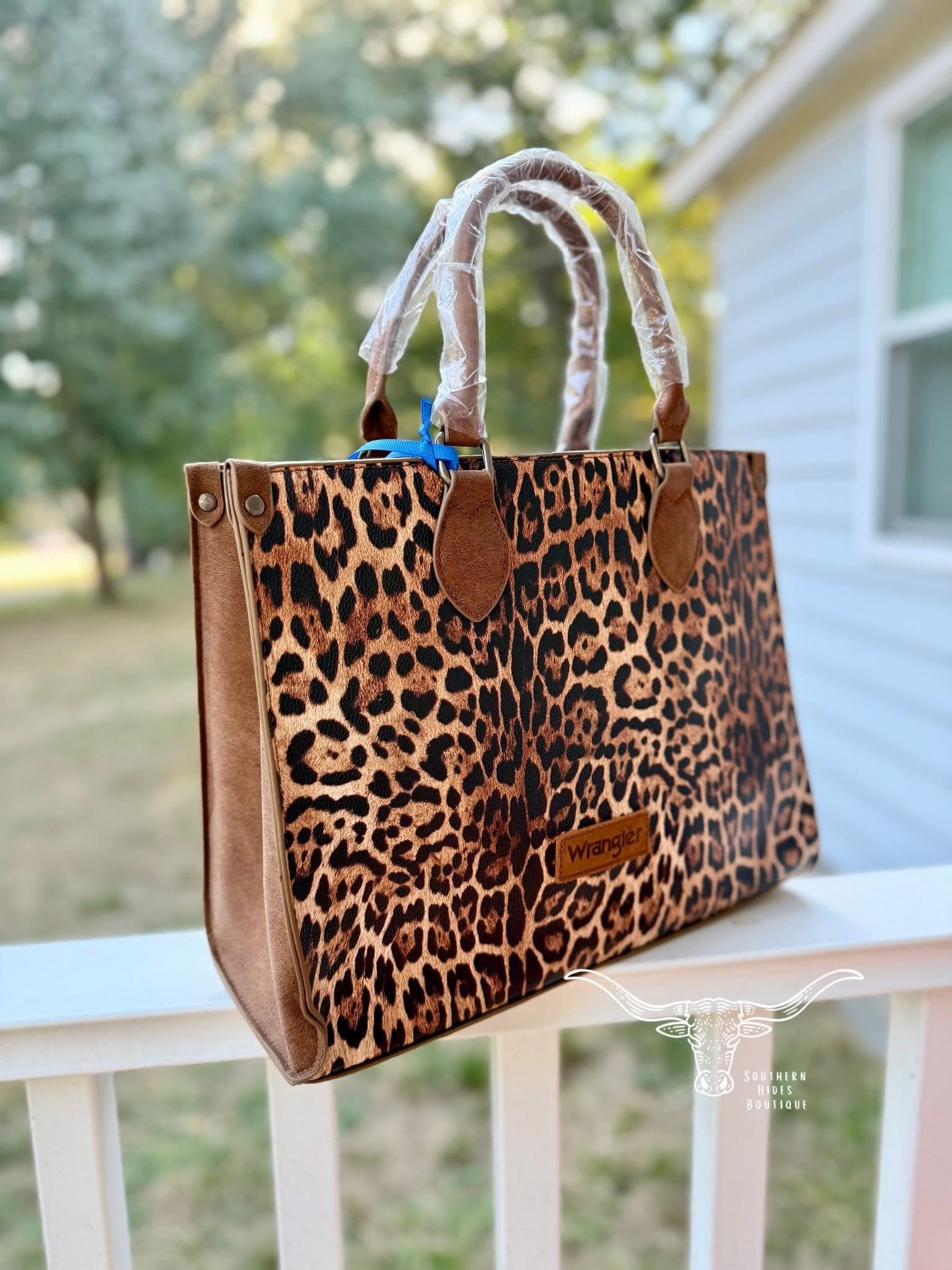 Leopard Wrangler Wide Tote