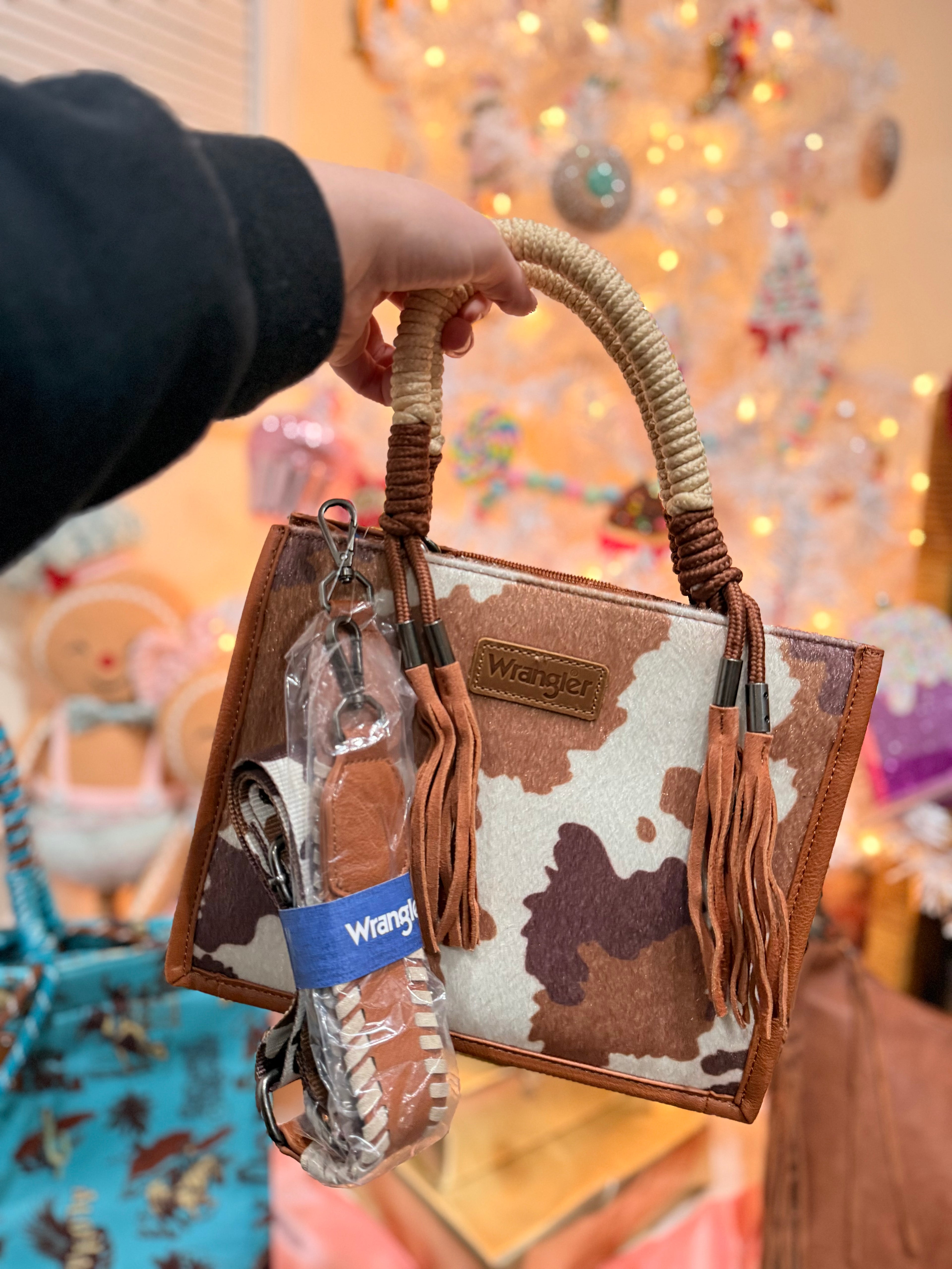 Cow Print Wrangler Crossbody