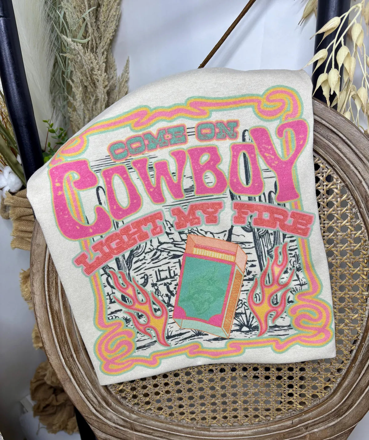 Cowboy Light My Fire Tee