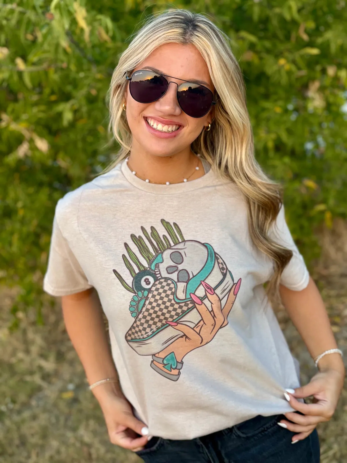 8Ball Skull Vans Tee