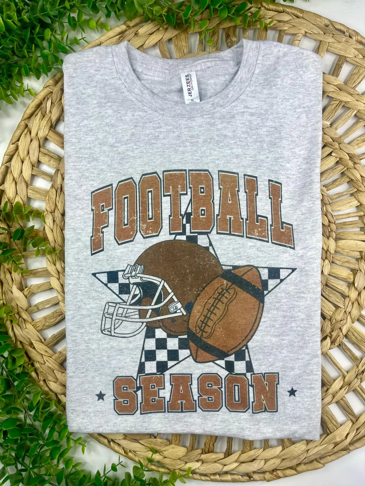 Football Season Checkered Tee