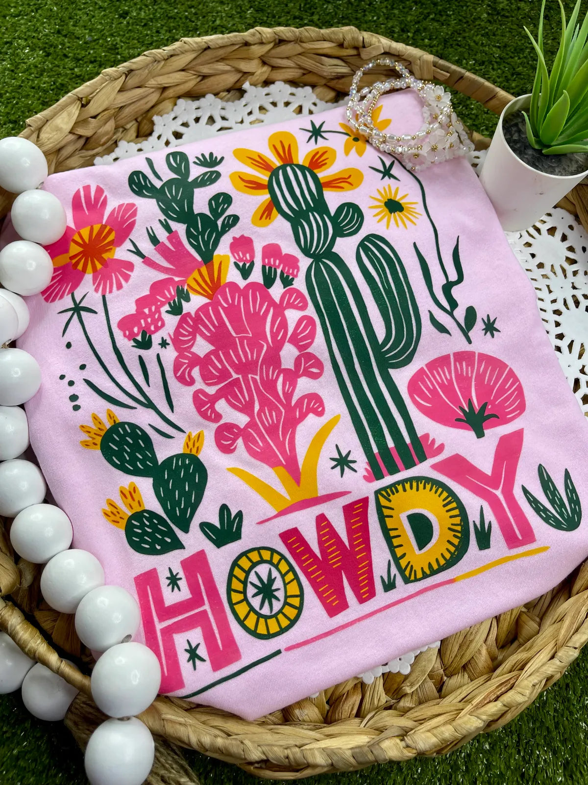Howdy Cactus Tee (DTF)
