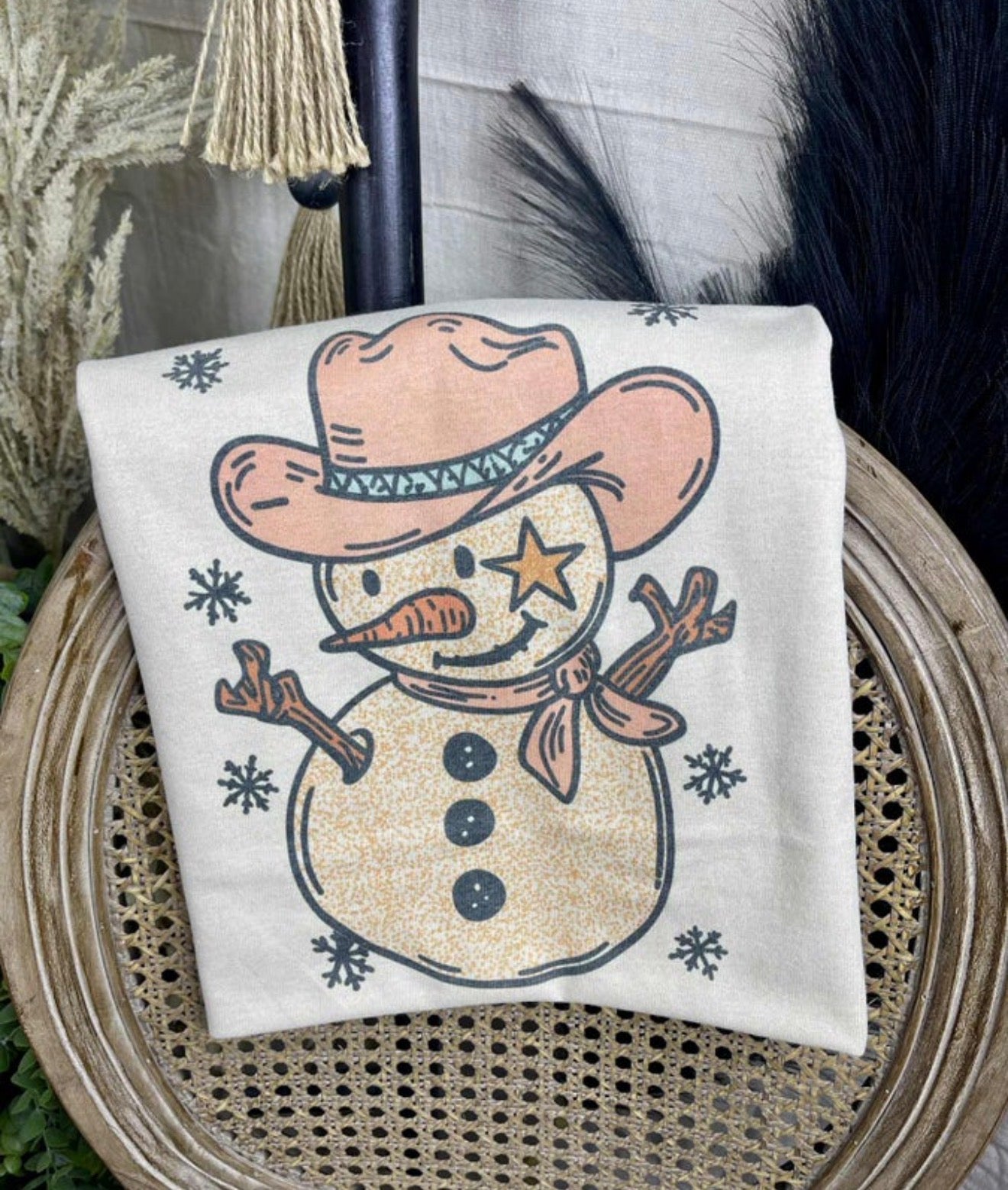 Western Snowman Tee