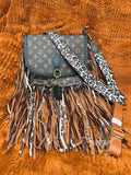 Brown Fringe Crossbody